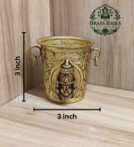 Premium Brass Tirupati Balaji Pooja Glass 3 Inch