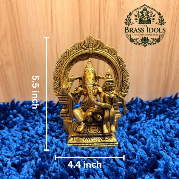 Brass Uchishta Ganesh Statue 5.5 Inch