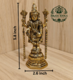 Brass Tirupati Balaji Idol 5.8 Inch