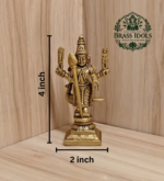 Brass Murugan Statue 4 Inch
