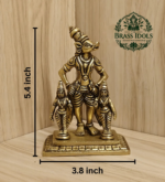 Brass Varaha Lakshmi Idol 5.4 Inch