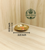 Brass Mini Pooja Plate 3.8 Inch