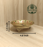 Brass Peacock Pin Tray 4.8 Inch