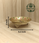 Brass Peacock Pin Tray 5.2 Inch