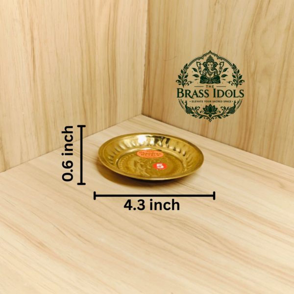 Brass Small Pooja Plate 4.3 Inch
