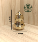 Brass Aroma Incense Camphor Lamp 5 Inch