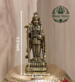 Premium Brass Lord Palani Raja Murugan 2.2 Inch - Image 2