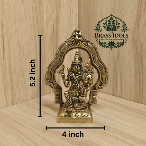 Brass Swarna Akarshana Bhairava Idol 5.2 Inch