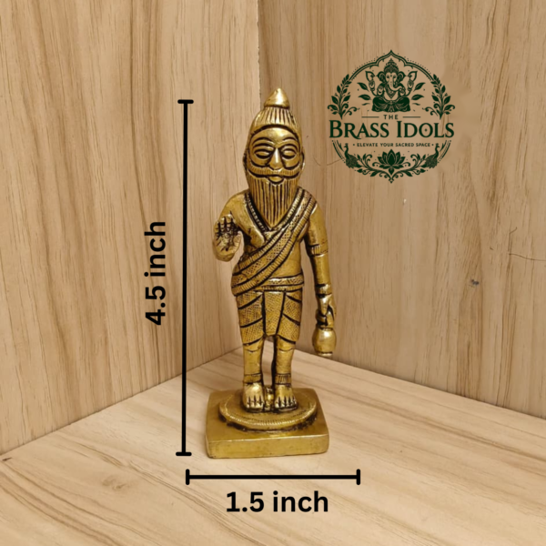 Brass Agathiyar Statue 4.5 Inch