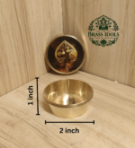 Brass Vel Kumkum Chimil 2 Inch