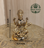Panchaloha Saraswati Idol 1.2 Inch
