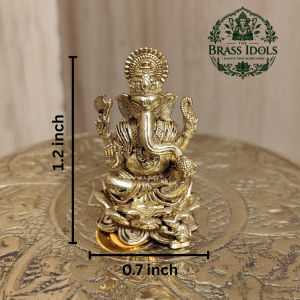 Panchaloha Ganesha Idol 1.2 Inch
