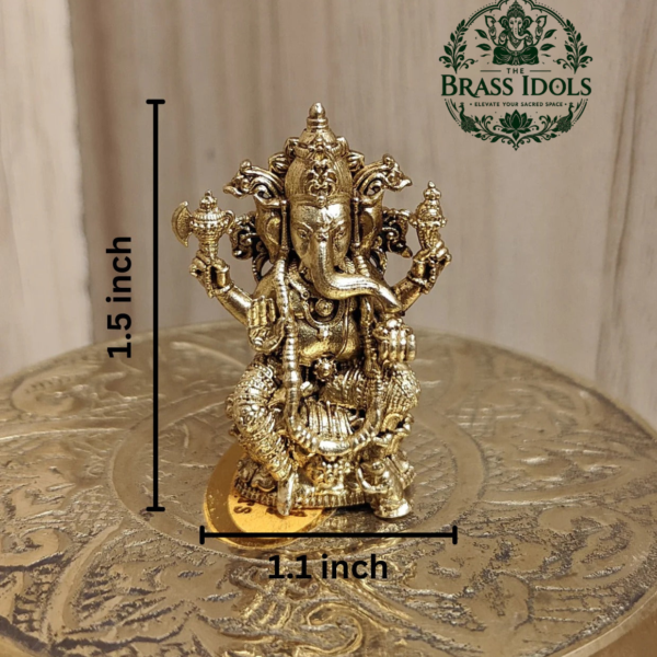Panchaloha Ganesha Idol 1.5 Inch