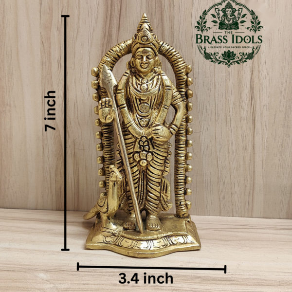 Brass Malaysia Murugan Idol 7 Inch