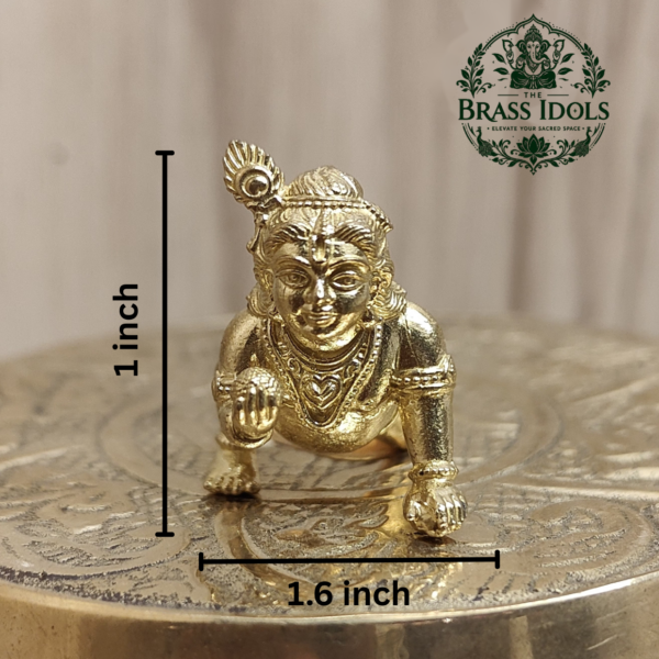 Panchaloha Krishna Idol 1 Inch