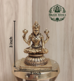 Premium Brass Lakshmi Statue 3 Inch