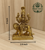 Brass Pratyangira Devi Statue 4 Inch