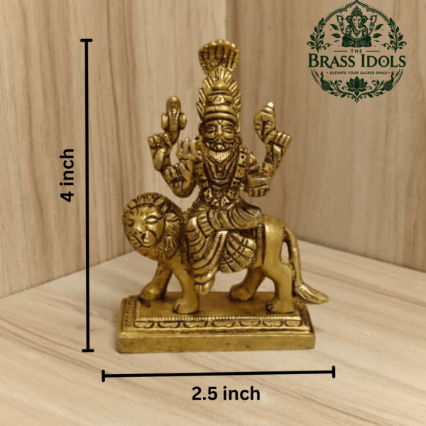 Brass Pratyangira Devi Statue 4 Inch
