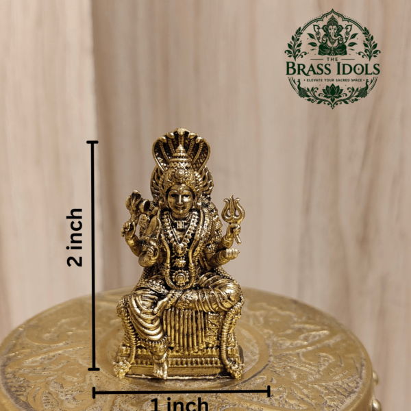 Premium Brass Mariamman Statue – 2 Inch