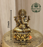Premium Brass Ganesha Statue 2 inch