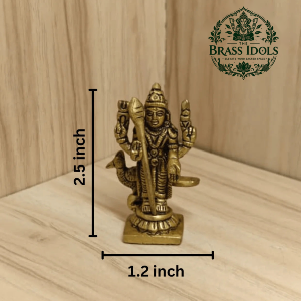 Brass Murugan Idol 2.5 Inch