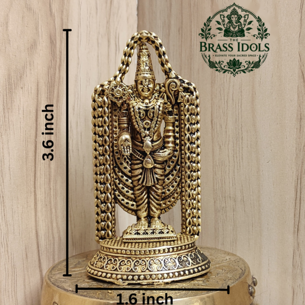 Premium Brass Venkateswara Swamy Idol 3.6 Inch