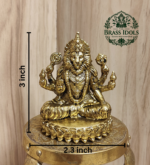 Premium Brass Narasimha Statue 3 Inch
