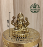 Premium Brass Narasimha Statue 1.7 Inch