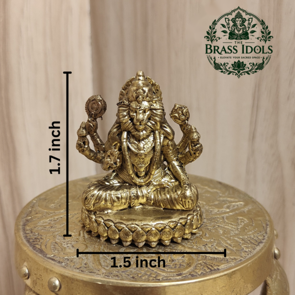 Premium Brass Narasimha Statue 1.7 Inch