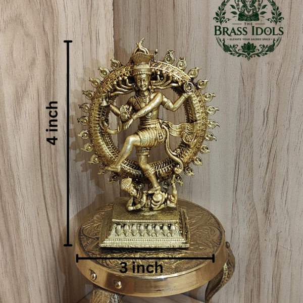 Premium Brass Nataraja Statue 4 Inch