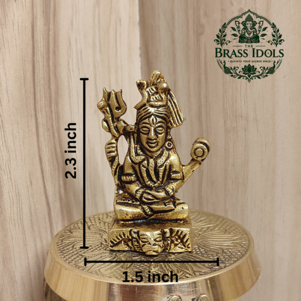 Brass Shiva Statue 2.3 Inch