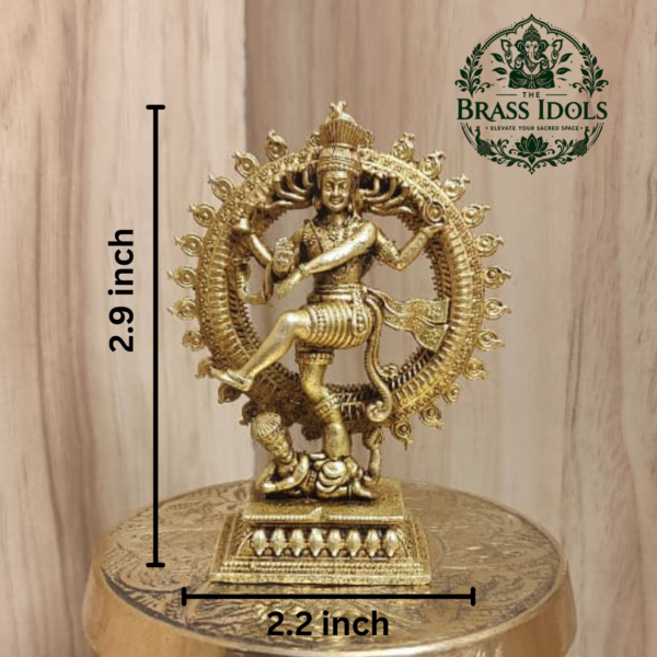 Premium Brass Nataraja Statue 2.9 Inch
