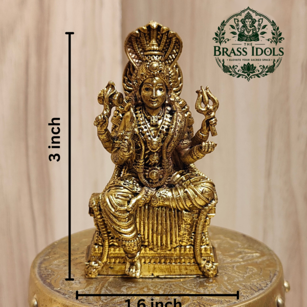 Premium Brass Mariamman Statue 3 Inch