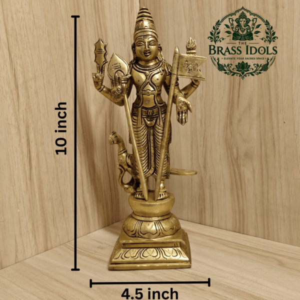 Brass Murugan Idol 10 Inch