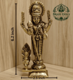 Brass Murugan Statue 6.2 Inch
