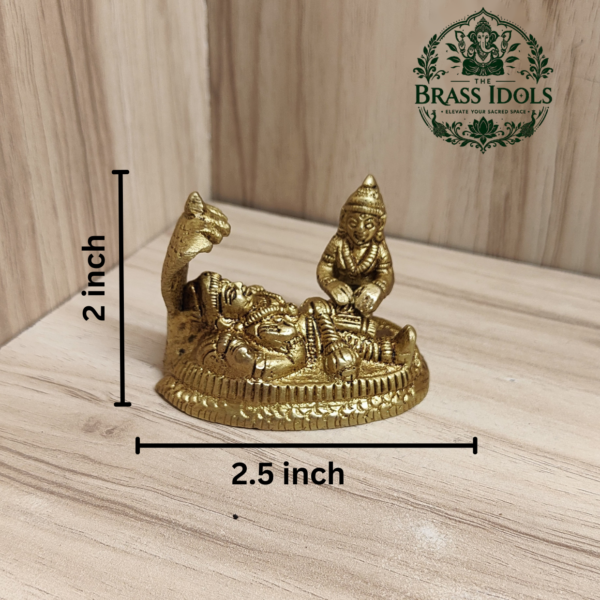 Brass Lakshmi Narayan Statue 2 Inch