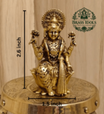 Premium Brass Lakshmi Statue 2.6 Inch