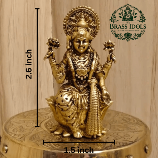 Premium Brass Lakshmi Statue 2.6 Inch