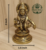 Brass Ayyappan Statue 3 Inch