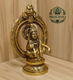 Brass Frame Ayyappan Statue 4.8 Inch