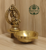 Brass Ayyappan Statue Diya 5 Inch