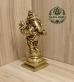 Brass Standing Ganesha Statue 4.7 Inch