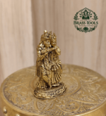Premium Brass Radha Krishna Statue 1.7 Inch