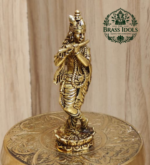 Premium Brass Krishna Idol 3 Inch