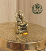 Miniature Brass Ganesha Idol 1.1 Inch