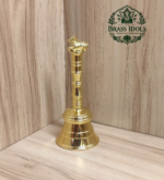 Premium Brass Pooja Bell with Nandi Handle 4.6 Inch
