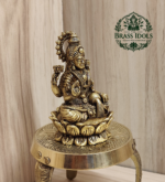 Premium Brass Lakshmi Statue 3 Inch
