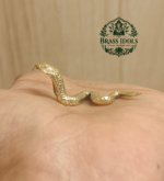 Miniature Brass Snake Cobra Figurine 0.6 Inch