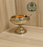 Brass Kuber Deepak Diya on Stand 3 Inch