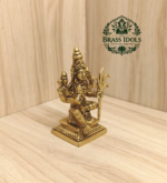 Brass Kamatchi Amman Statue 4 Inch